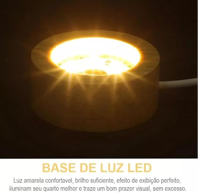 Luminária Bola de cristal ASTRONAUTA