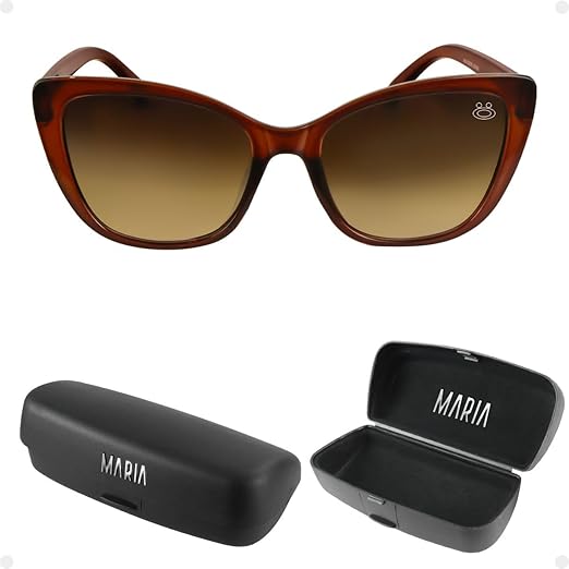 Óculos de sol feminino Marrom Cat Classic