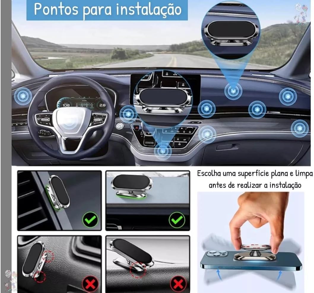 Suporte magnético para celular