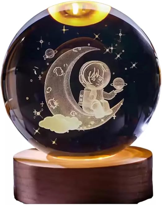 Luminária Bola de cristal ASTRONAUTA