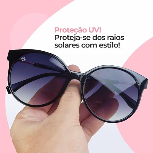 Óculos de sol feminino POLARIZADO preto Classic