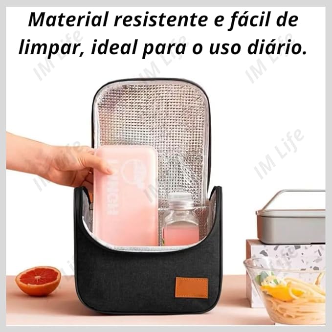 Bolsa térmica lancheira - trabalho / escola