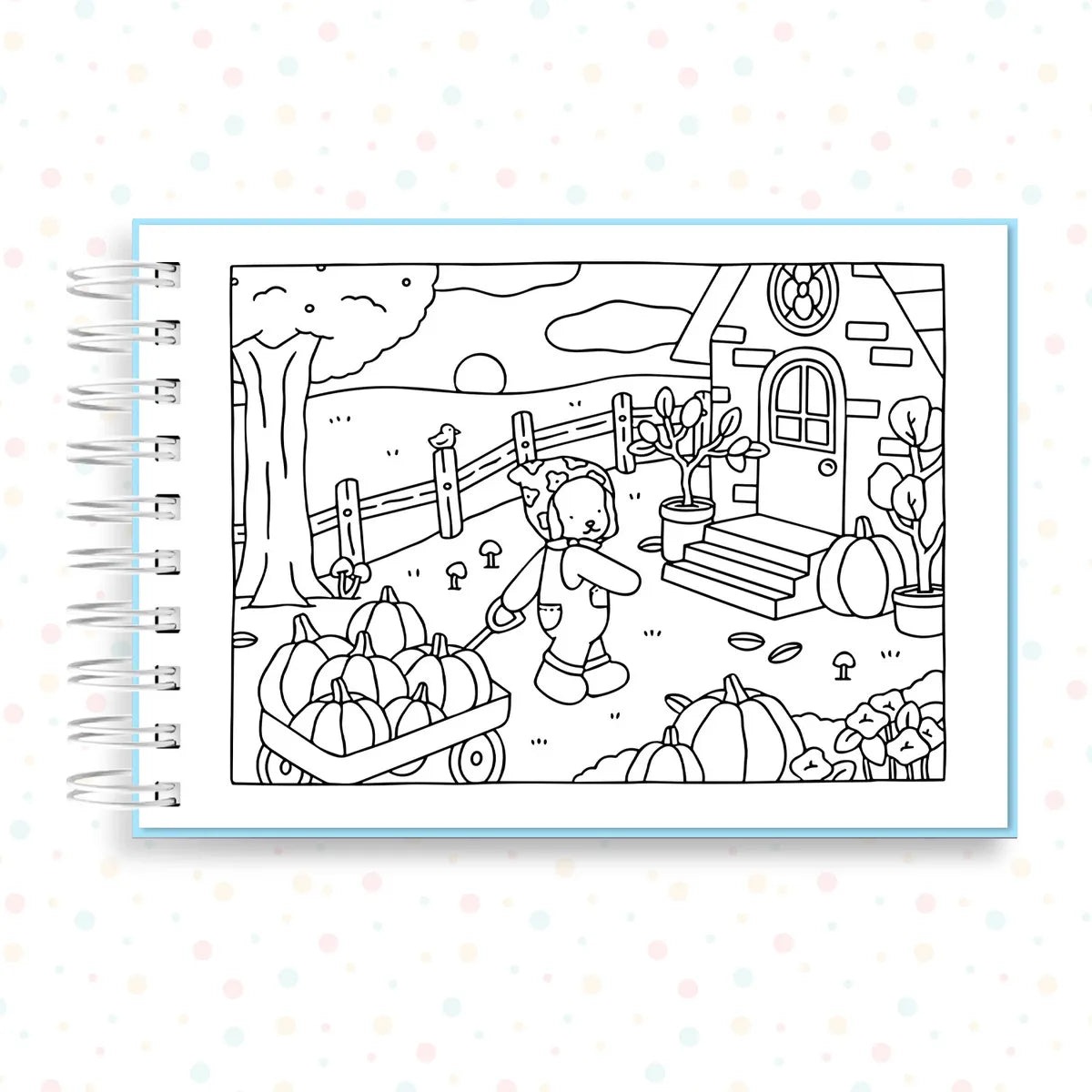 Kit Livro Colorir Bobbie Goods + 24 Canetinha Touch 2 Pontas