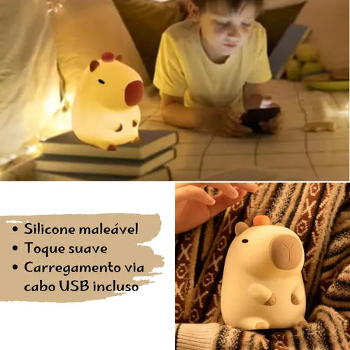 Luminária Capivara Silicone
