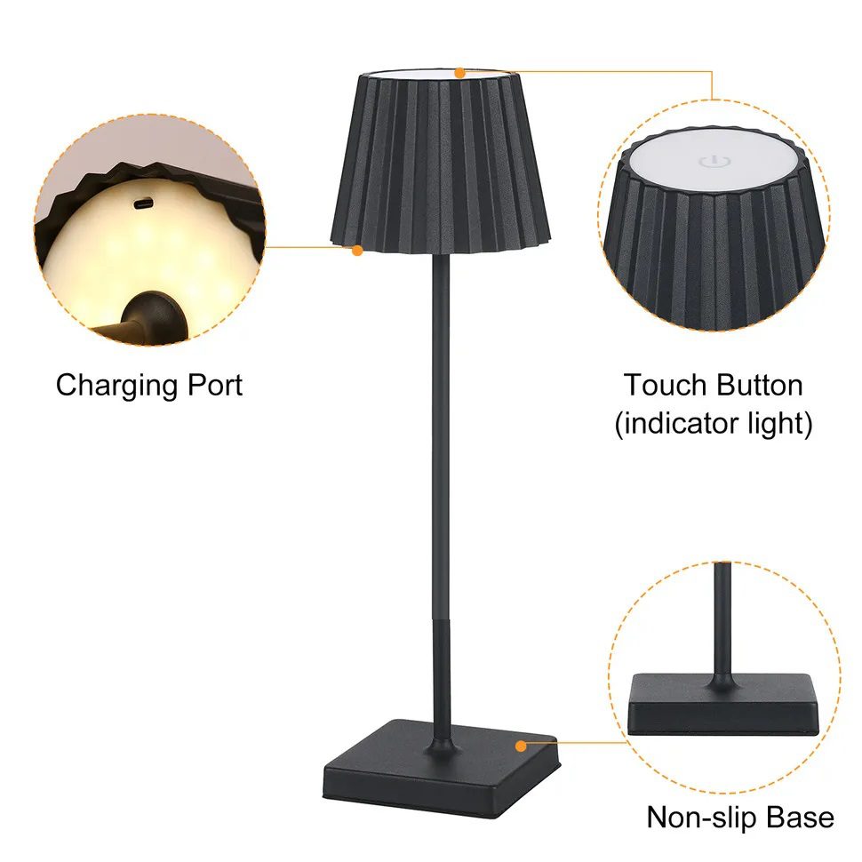 Luminária Abajur de Mesa Led - Toque