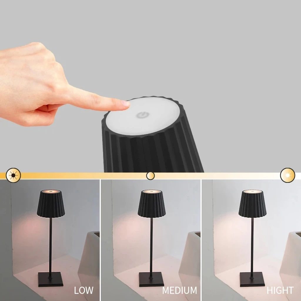 Luminária Abajur de Mesa Led - Toque